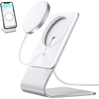 Alumiinium Seista MagSafe Laadija Töölauale Telefon Seista Omanik ühildub IPhone 15 14 13 12 Pro Max Apple MagSafe Laadimine