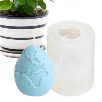 Easter Egg Šokolaadi Hallitus 3D Maa Tekstuuri Silikoon Küpsetamine Hallituse DIY Valuvormid Käsitsi valmistatud Seep Lõhnav Küünal Vaik Käsitöö, Küpsetamine