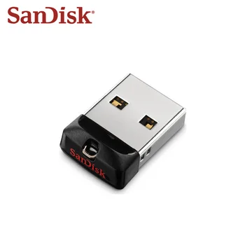100% Originaal SanDisk Cruzer Fit USB 2.0 CZ33 Mini Pen Drive 64GB Flash Drive Memory Stick U Disk USB-Pendrive PC