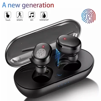 TWS Traadita Kõrvaklapid, Bluetooth Kõrvaklapid Touch Control Sport Earbuds Mikrofon Töötab Kõik Nutitelefonid Music Headset