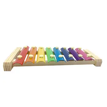 Värviline Lind Xylophone Mänguasi Puit Xylophone Mänguasi, Kus On 8 Metallist Klahvid, Kana Coop Nokkimiseks Mänguasi Rainbow Värvi Papagoi Lemmikloom Kukk