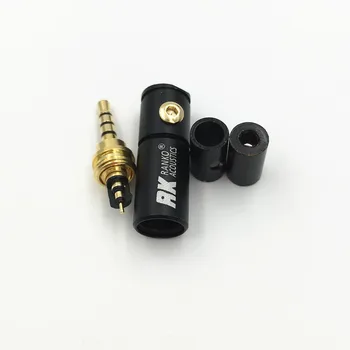 2tk DIY Jootma Adapter kullatud 2,5 mm 4 Masti Stereo Mees Jack Audio Plug Connector