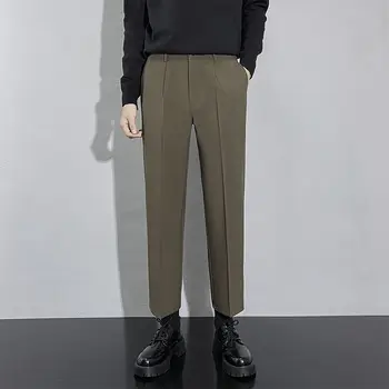 2023 Uus Business Casual Meeste Püksid Meeste Ülikond Püksid (Solid Color Slim Püksid Kvaliteedi Mees Klassikaline Peigmees Pulmas Riided Y384