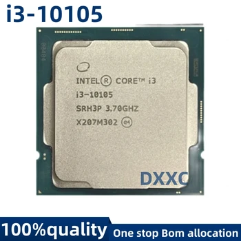 Intel Core i3-10105 I3 10105 3.7 GHz Quad-Core Kaheksa-Lõng CPU Protsessor L3=6M 65W LGA1200 i3-10105