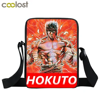 Jaapani Anime Fist of The North Star Messenger Bag Lõuend Käekott Hokuto No Ken õlakott Kenshiro Risti Kotid Bookbag