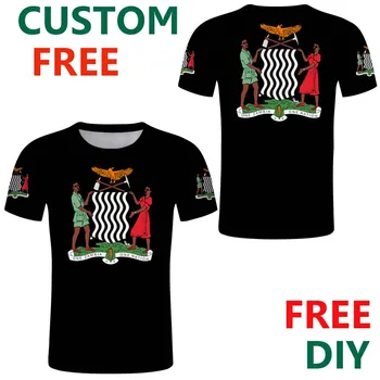 Sambia riigi Lipu all t-särk vapp t-Särk Meestele, naistele kohandatud naljakas pilt t-särk nime ja logo tee särk riided