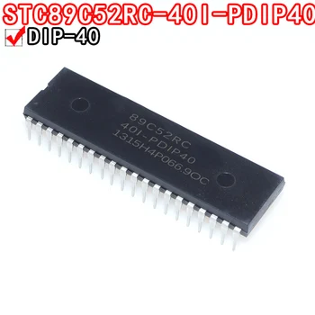1TK STC89C52RC STC89C52RC-40I-PDIP40 DIP40 On DIP40 on otseselt sisestatud