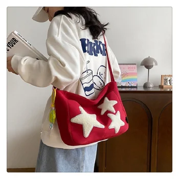 Armas Viie osutas Star Messenger Bag Kott Vabaaja Seljakott Suure Mahutavusega Õlal Koolikott Kott Naiste Kott Bolsas De Mujer