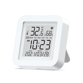 Temperatuuri ja Niiskuse Andur Kaasaskantav LCD Ekraan Hygrometer Sise-elutuba Hotell Restoran Dorm Termomeeter