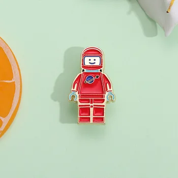 Hot Müük Loominguline Astronaut Sõle Isiksuse Cute Cartoon Character Design Sulamist Pääsme Kott Teenetemärgi
