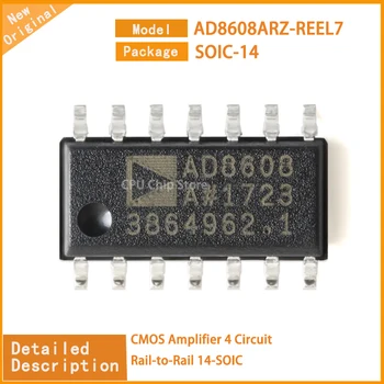 5tk/Palju Uusi AD8608ARZ-REEL7 AD8608 CMOS Võimendi 4 Circuit Rail-to-Rail 14-SOIC