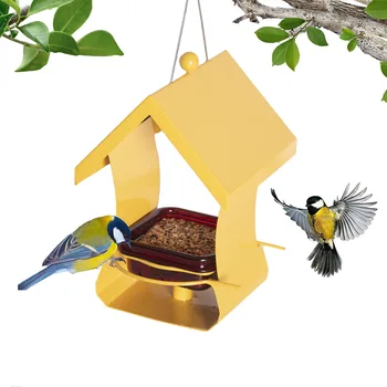 Uus Väljas Ripub Metallist Bird Feeder Õue Aed Automaatne Wild Bird Feeder Koolibri Investor aknas bird feeder