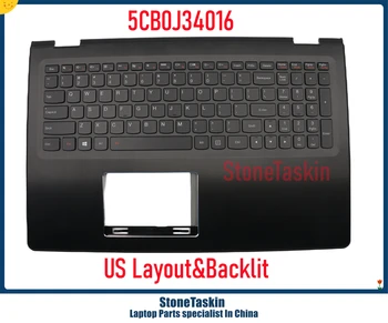StoneTaskin 5CB0J34016 Lenovo Flex 3-1570 Flex3-1580 Jooga 500-15IBD Sülearvuti Klaviatuuri Plamrest C kate Taustavalgustusega 15 tolli
