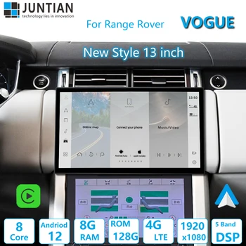 Maa Range Rover Vogue Android 12 Auto Multimeedia GPS Navigation HD Ekraan Raadio-Stereo-DVD-CD Carplay Auto Player