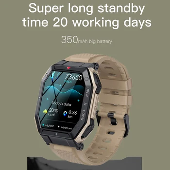 Mood Smartwatch Südame Löögisagedus, vererõhk Smart Watch 1.85 tolline HD IPS Ekraan Bluetooth-ühilduva Nõuab Health Monitor