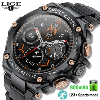 LIGE Väljas Sport Smart Watch Mehed 800mAh Pika Elu Aku Bluetooth Kõne Veekindel Fitness Tracker SmartWatch Android ja ios