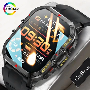 Meeste Smart Watch Sõjalise Terve Jälgida AI Voice Bluetooth Kõne Fitness Veekindel Sport Smartwatch IOS Android Telefon 2023