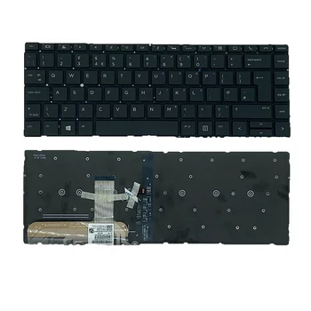 Uued UK Taustvalgustusega Klaviatuur HP EliteBook X360 1040 G4 G5 Seeria Sülearvuti Must P/N: 2H-BAZUKI64312