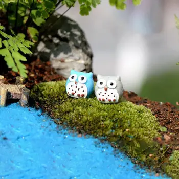 Öökull Figuriin Miniatuuri Kawaii Öökullid Käsitöö Desktop Loomade Kaunistused Mini Art Kaunistused Lõpetamist Kingitus Kodu Aias Tarvikud