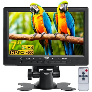 7 Tolline IPS Ekraan HDMI-ühilduvate 1024x600 LCD Ekraan, TV Arvuti Windows PC Ekraan CCTV Video Sisend Kaasaskantav Monitor