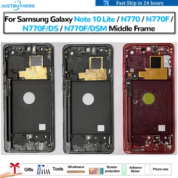 Originaal Samsung Galaxy Märkus 10 Lite Note10 Lite N770 N770F N770F/DS Keskmine Raam Bezel Šassii Plaat Asendamine Tarvik