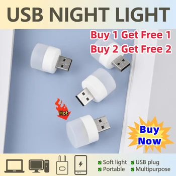 2tk Mini USB Öö Valgus Soe Valge Silmade Kaitse Raamatu Lugemine Kerge USB-Pistik Arvuti Mobile Power Laadimise LED Öösel Lamp