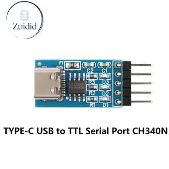 TÜÜP-C USB TTL Serial Port CH340N Moodul CH340 DC 5V/3.3 V Uuendada MCU alla Laadida Harja Joon HW-234
