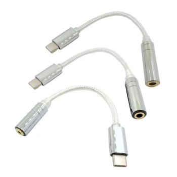 USB-C 3.5/2.5/4.4 mm Female Adapter Kaabel Ei ole Kahju Kriimustustele Vastupidav Adapter Kaabel Suurepärane Töö