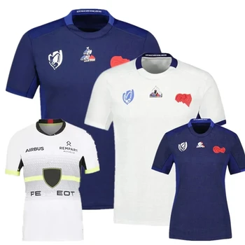 Camiseta de ragbi de Francia para hombre y mujer, traje de camiseta juvenil con nombre personalizado, novedad de 2023, 2024