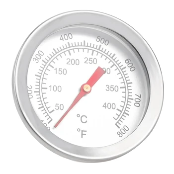 100-800F 50-400C kahest metallist ühendusdetailide BBQ Temperatuuri Näidik Grill Suitsetaja Pit Termostaat Ahju Termomeeter 2